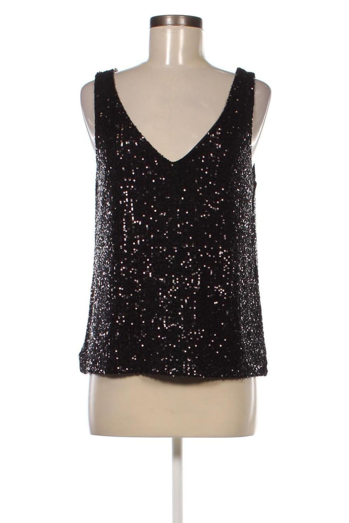 Γυναικείο αμάνικο μπλουζάκι Mohito, Μέγεθος L, Χρώμα Μαύρο, Τιμή 6,65 €