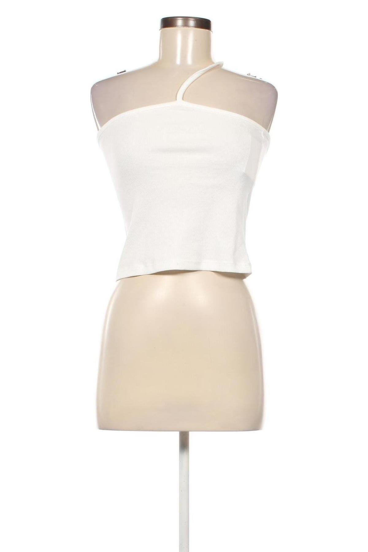 Γυναικείο αμάνικο μπλουζάκι Nelly, Μέγεθος L, Χρώμα Λευκό, Τιμή 3,20 €