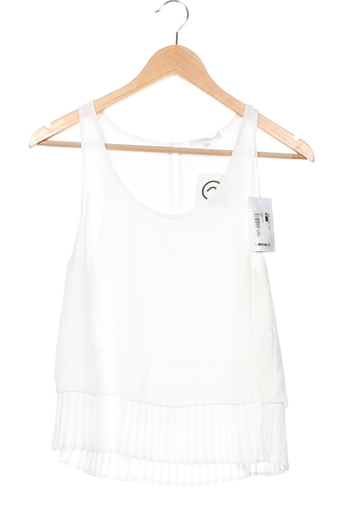 Γυναικείο αμάνικο μπλουζάκι Patrizia Pepe, Μέγεθος M, Χρώμα Λευκό, Τιμή 51,89 €
