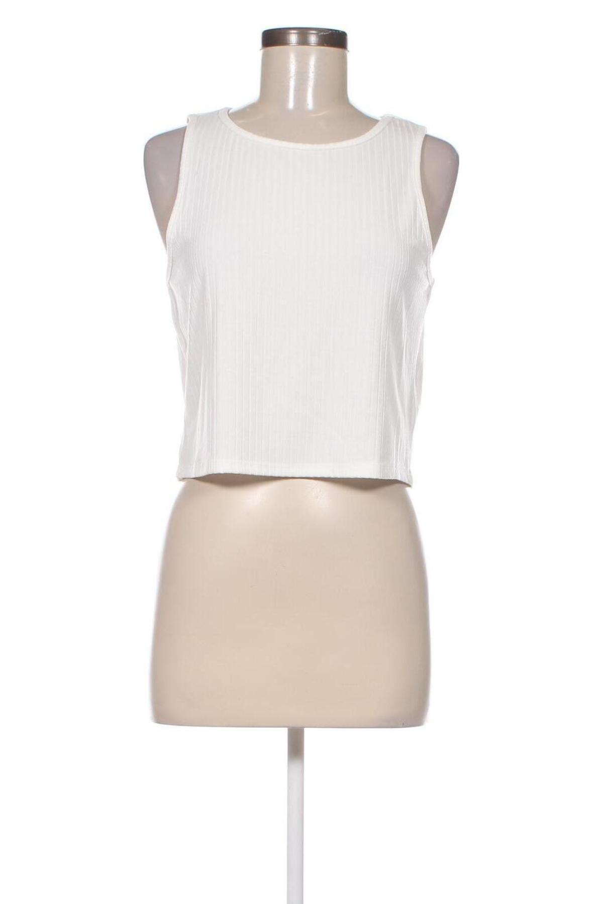 Γυναικείο αμάνικο μπλουζάκι Pieces, Μέγεθος M, Χρώμα Λευκό, Τιμή 13,58 €