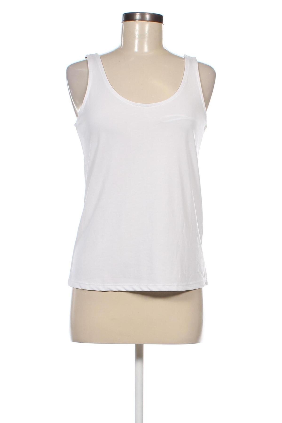 Γυναικείο αμάνικο μπλουζάκι Pieces, Μέγεθος S, Χρώμα Λευκό, Τιμή 4,00 €