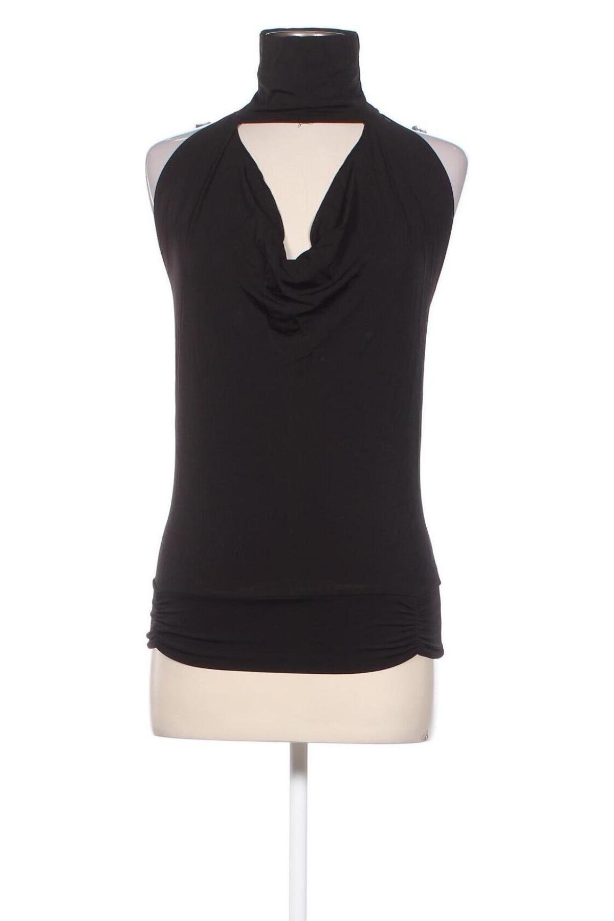 Γυναικείο αμάνικο μπλουζάκι Pois, Μέγεθος M, Χρώμα Μαύρο, Τιμή 3,99 €