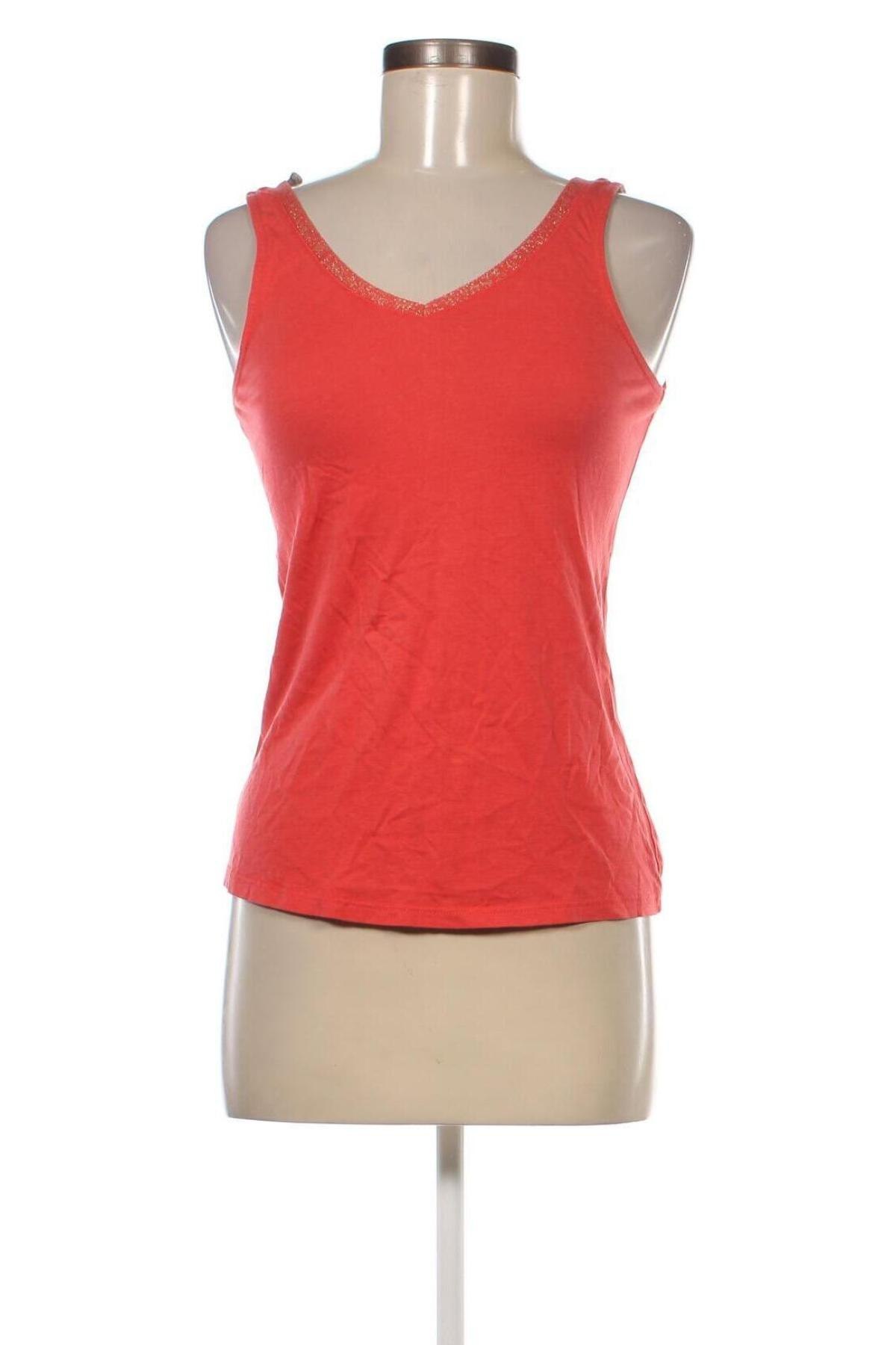 Γυναικείο αμάνικο μπλουζάκι Promod, Μέγεθος S, Χρώμα Πορτοκαλί, Τιμή 6,84 €