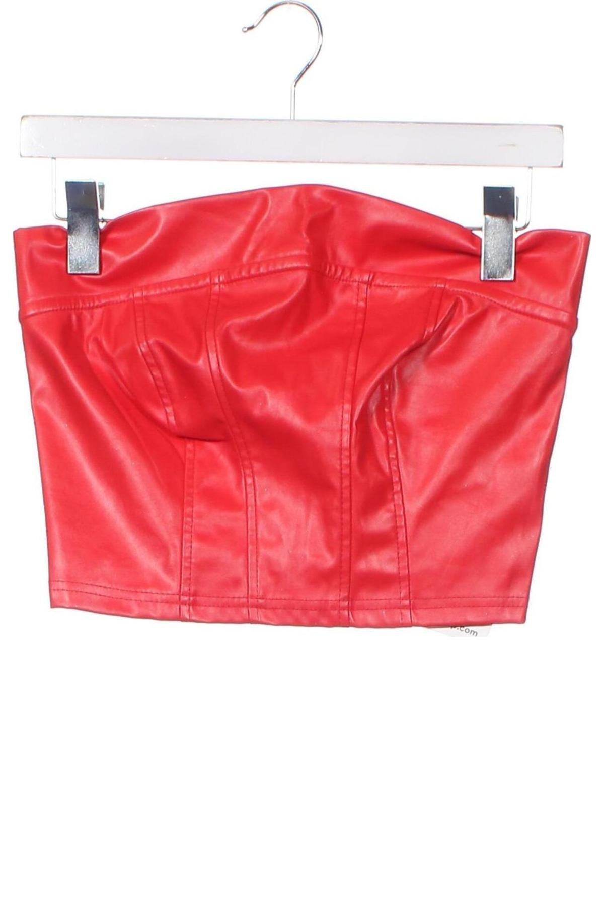 Γυναικείο αμάνικο μπλουζάκι SHEIN, Μέγεθος XS, Χρώμα Κόκκινο, Τιμή 3,38 €