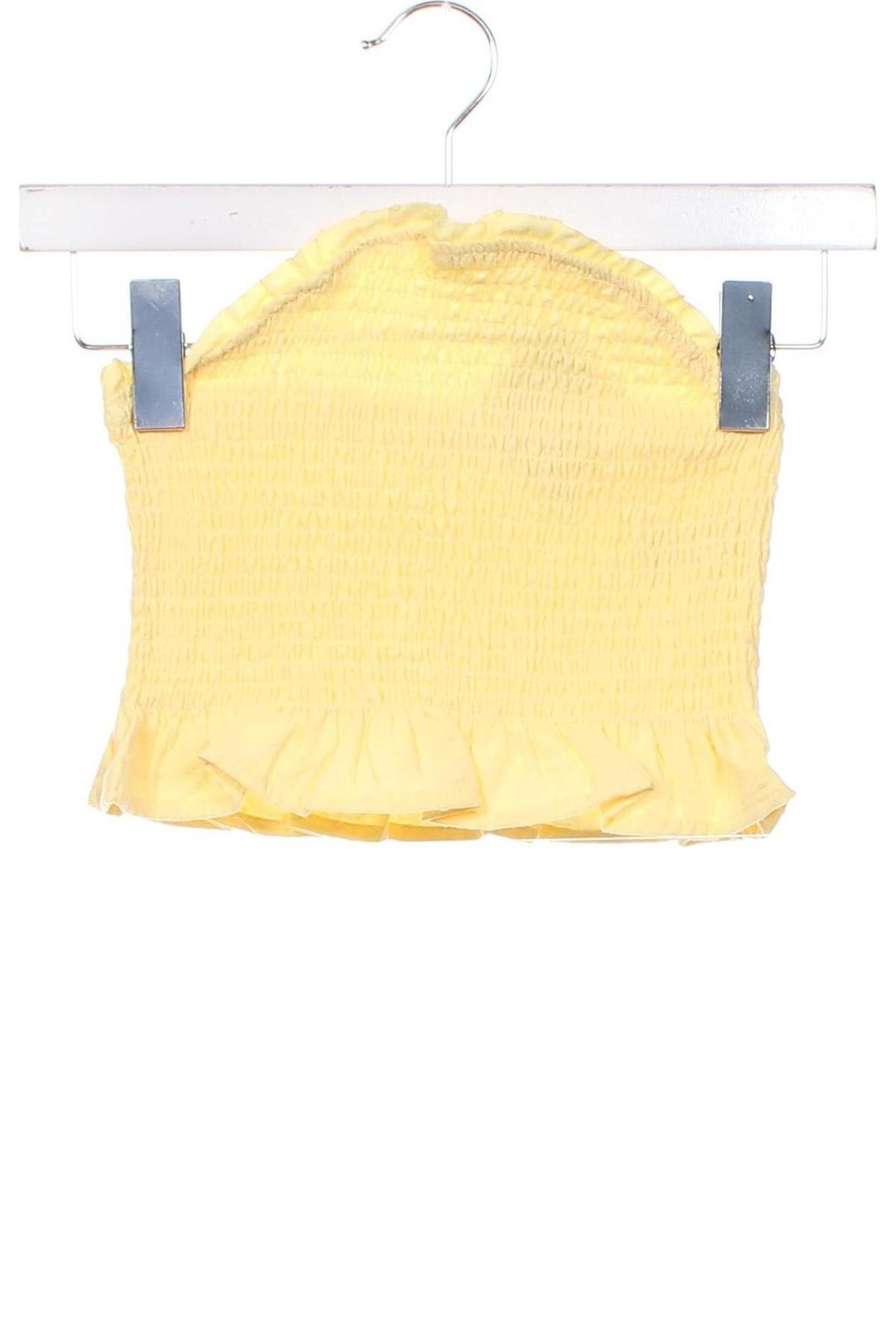 Γυναικείο αμάνικο μπλουζάκι Supre, Μέγεθος XS, Χρώμα Κίτρινο, Τιμή 4,12 €