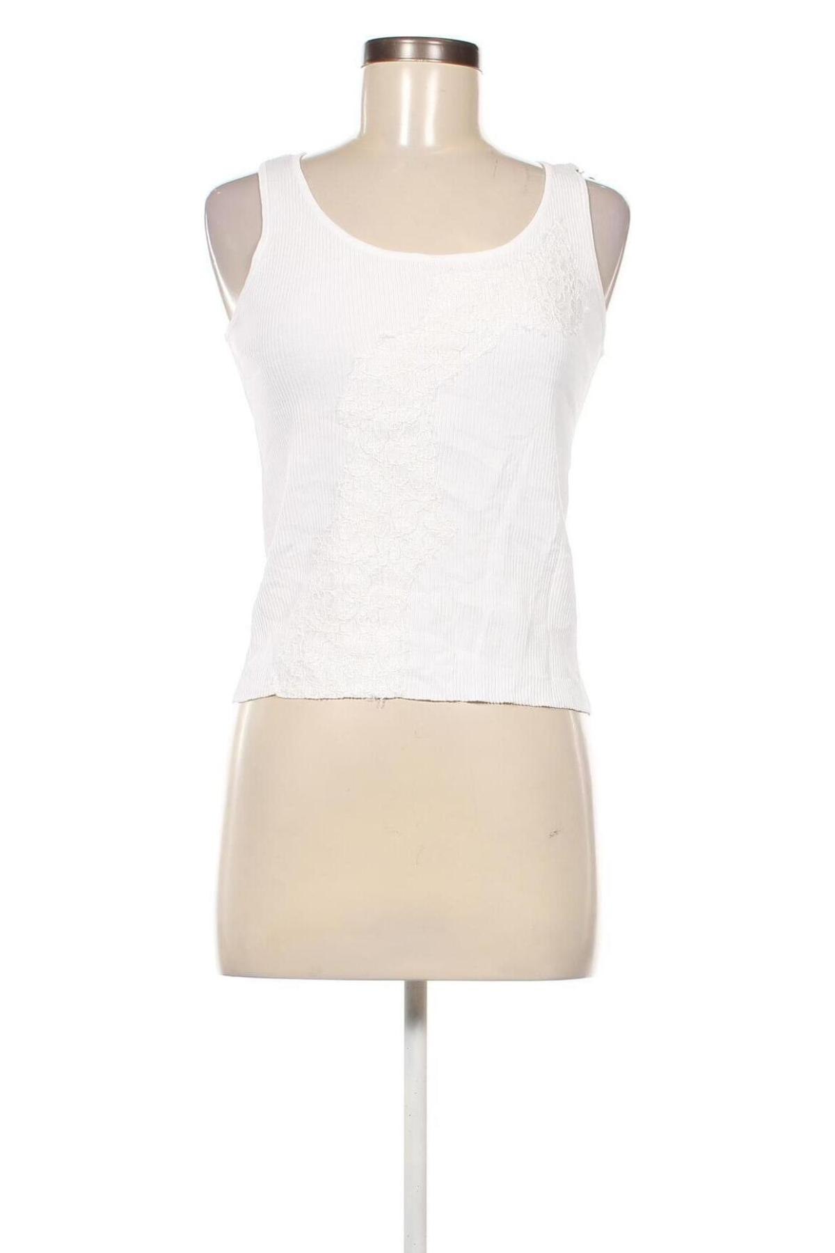 Γυναικείο αμάνικο μπλουζάκι Taifun, Μέγεθος M, Χρώμα Λευκό, Τιμή 7,35 €