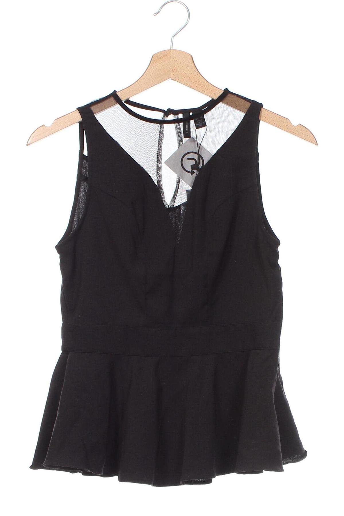 Γυναικείο αμάνικο μπλουζάκι Vero Moda, Μέγεθος XS, Χρώμα Μαύρο, Τιμή 3,68 €