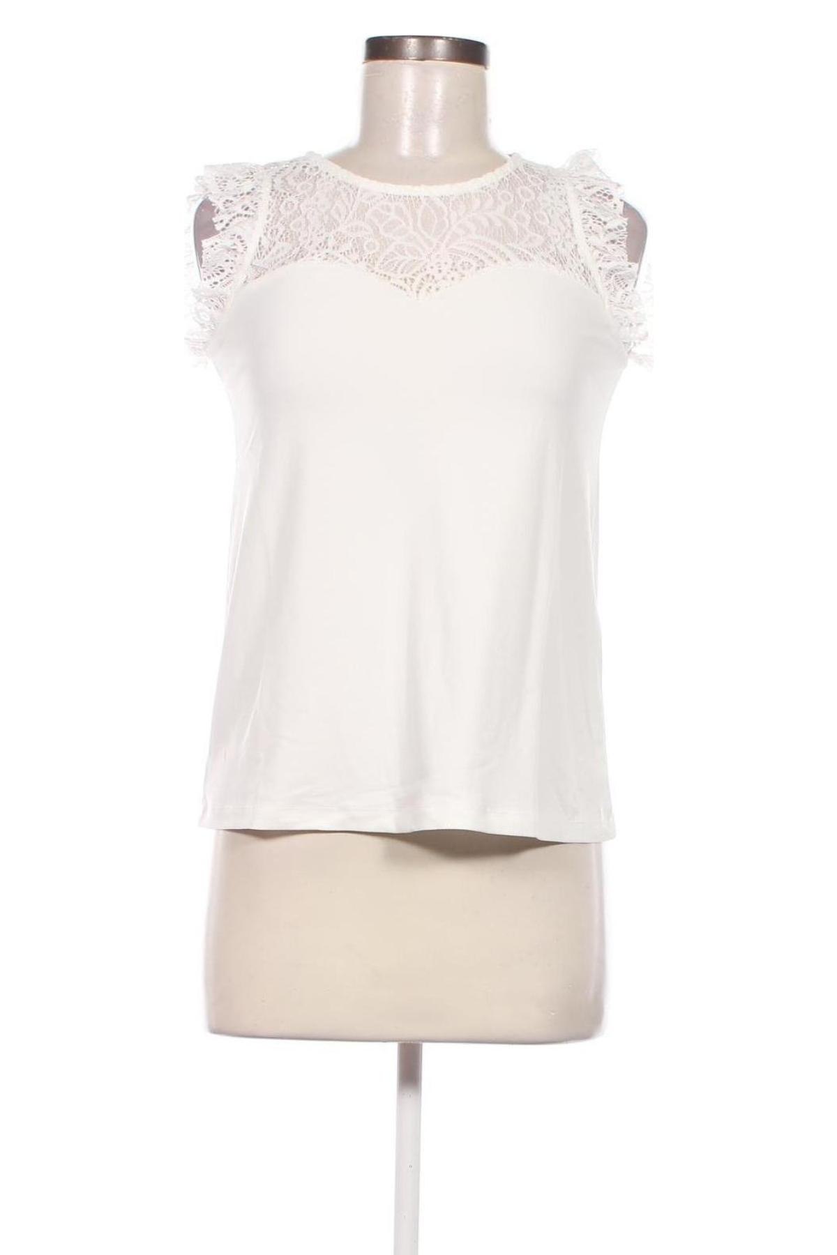 Γυναικείο αμάνικο μπλουζάκι Vero Moda, Μέγεθος S, Χρώμα Λευκό, Τιμή 6,39 €
