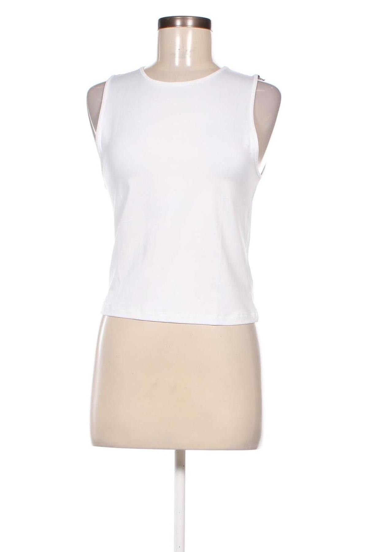 Γυναικείο αμάνικο μπλουζάκι Weekday, Μέγεθος M, Χρώμα Λευκό, Τιμή 12,37 €
