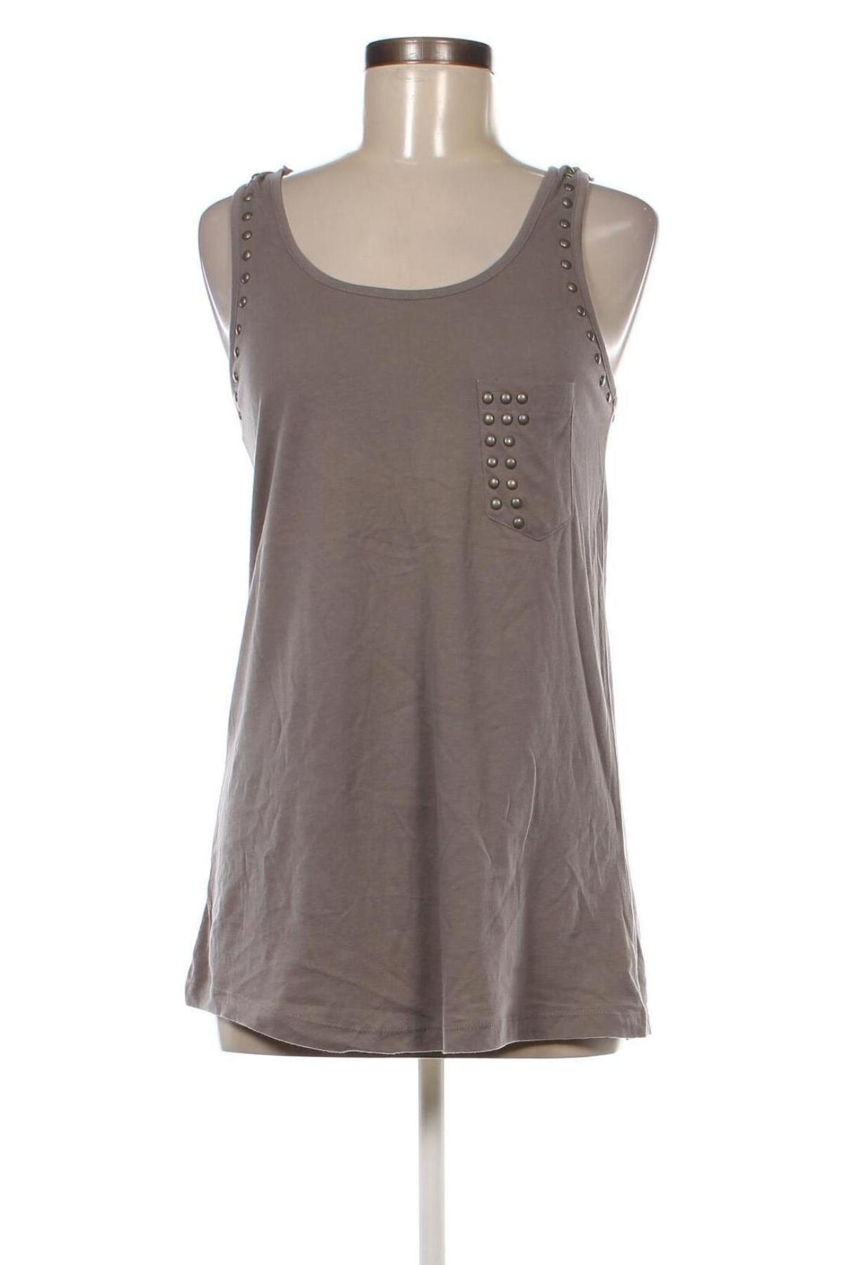 Γυναικείο αμάνικο μπλουζάκι Xdye, Μέγεθος L, Χρώμα Γκρί, Τιμή 6,62 €