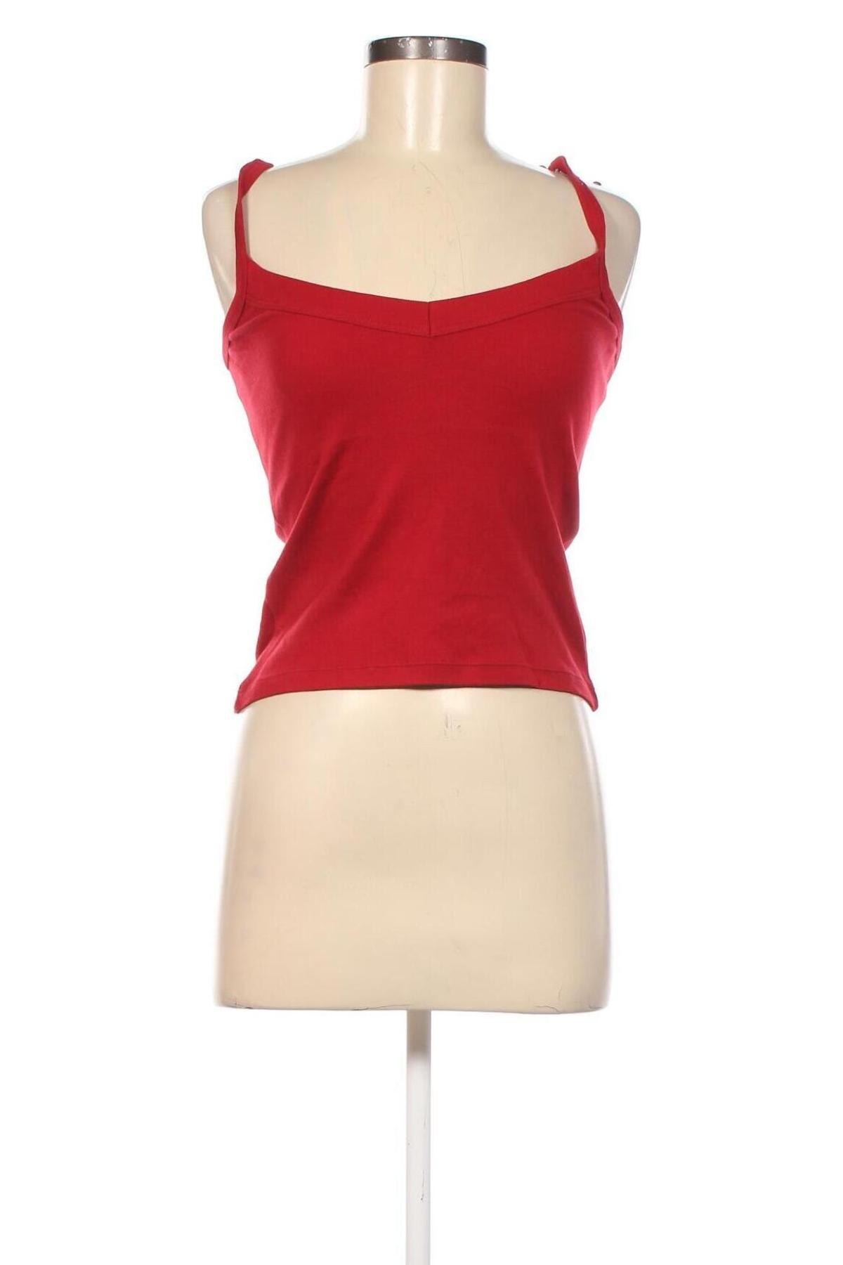 Γυναικείο αμάνικο μπλουζάκι Zara, Μέγεθος M, Χρώμα Κόκκινο, Τιμή 3,43 €