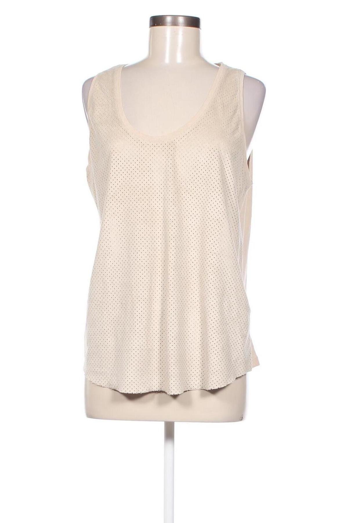 Γυναικείο αμάνικο μπλουζάκι Zara, Μέγεθος L, Χρώμα  Μπέζ, Τιμή 3,60 €