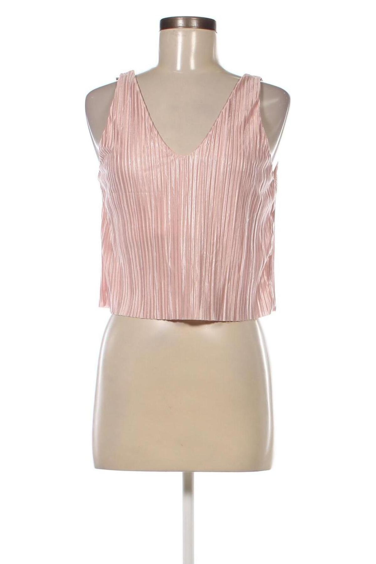 Γυναικείο αμάνικο μπλουζάκι Zara Trafaluc, Μέγεθος S, Χρώμα Ρόζ , Τιμή 3,50 €