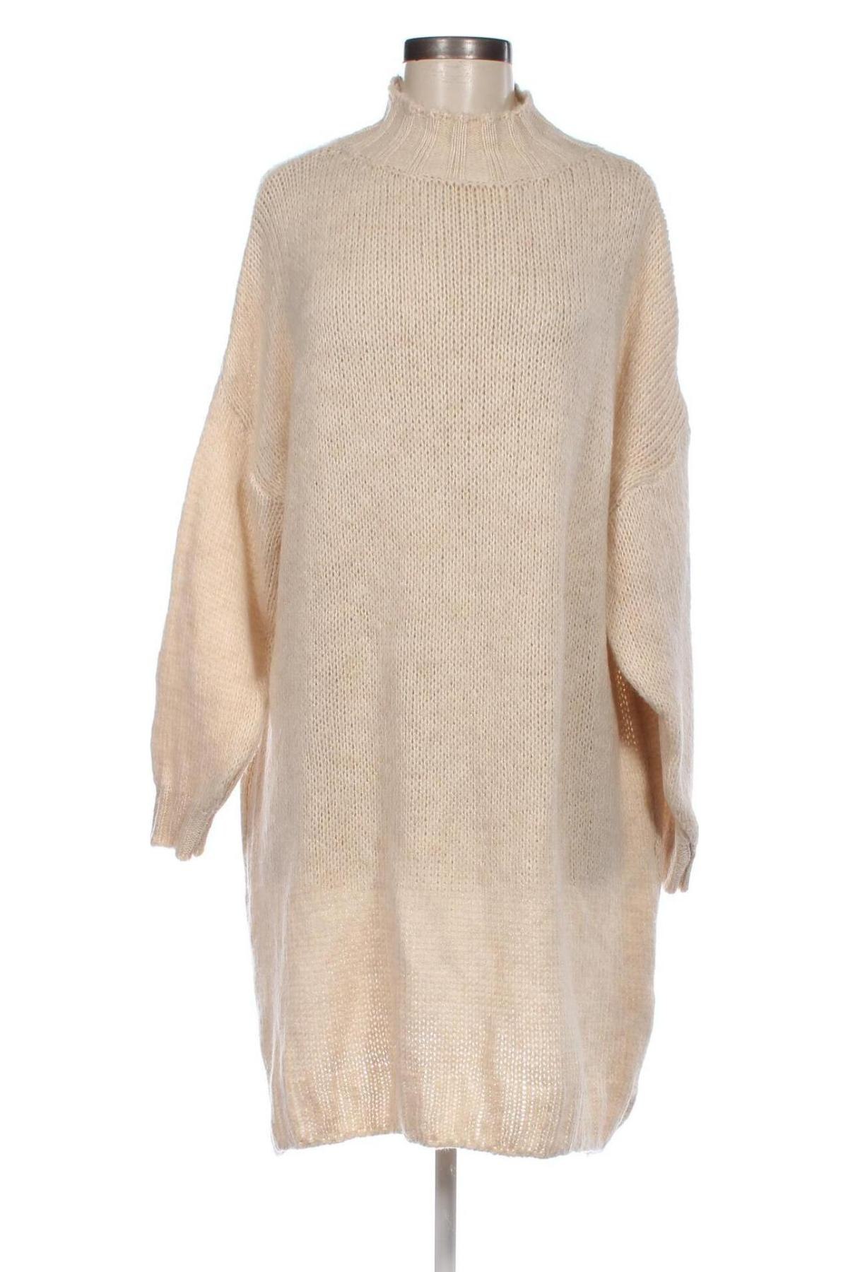 Дамски пуловер, Размер L, Цвят Бежов, Цена 15,65 лв.