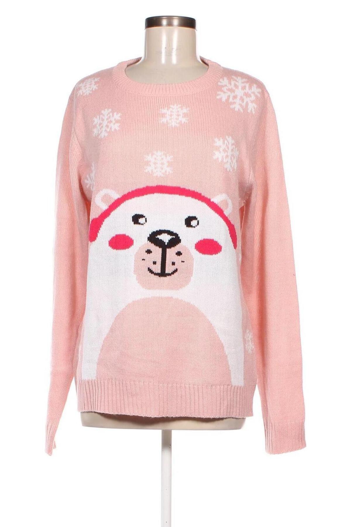 Дамски пуловер, Размер XL, Цвят Розов, Цена 16,24 лв.