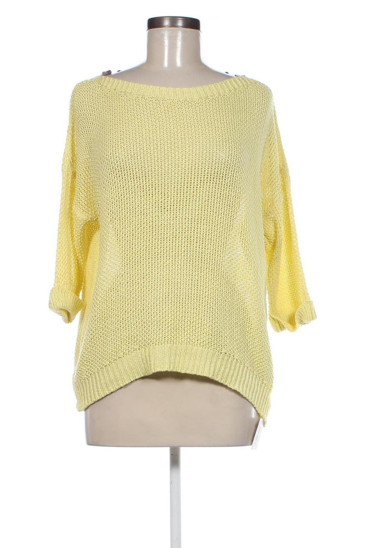 Дамски пуловер, Размер M, Цвят Жълт, Цена 16,53 лв.