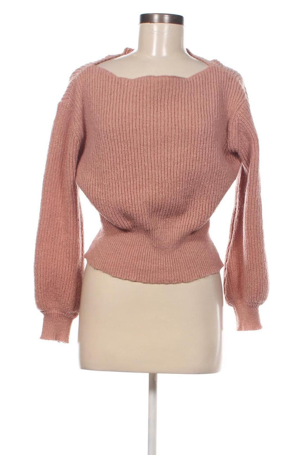Дамски пуловер, Размер M, Цвят Пепел от рози, Цена 15,08 лв.