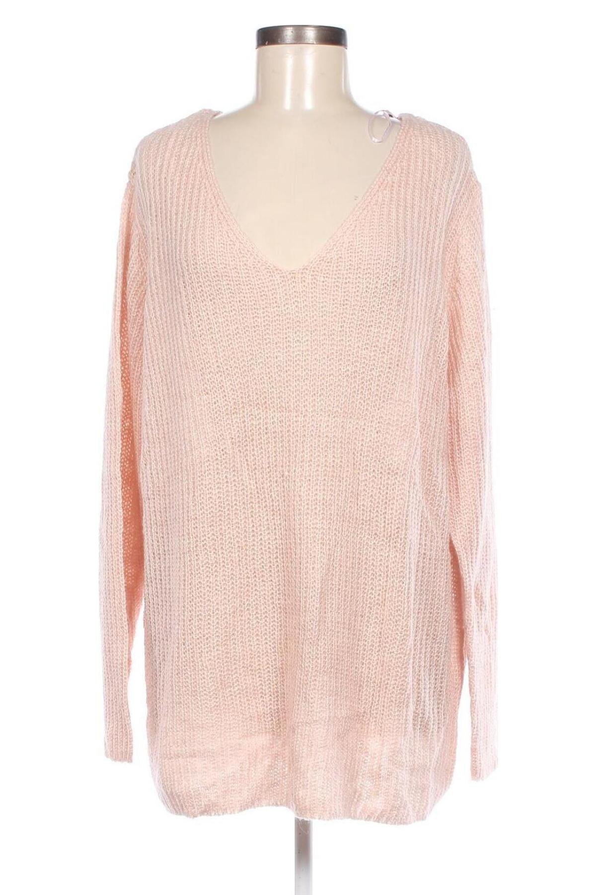 Дамски пуловер, Размер XXL, Цвят Розов, Цена 15,95 лв.