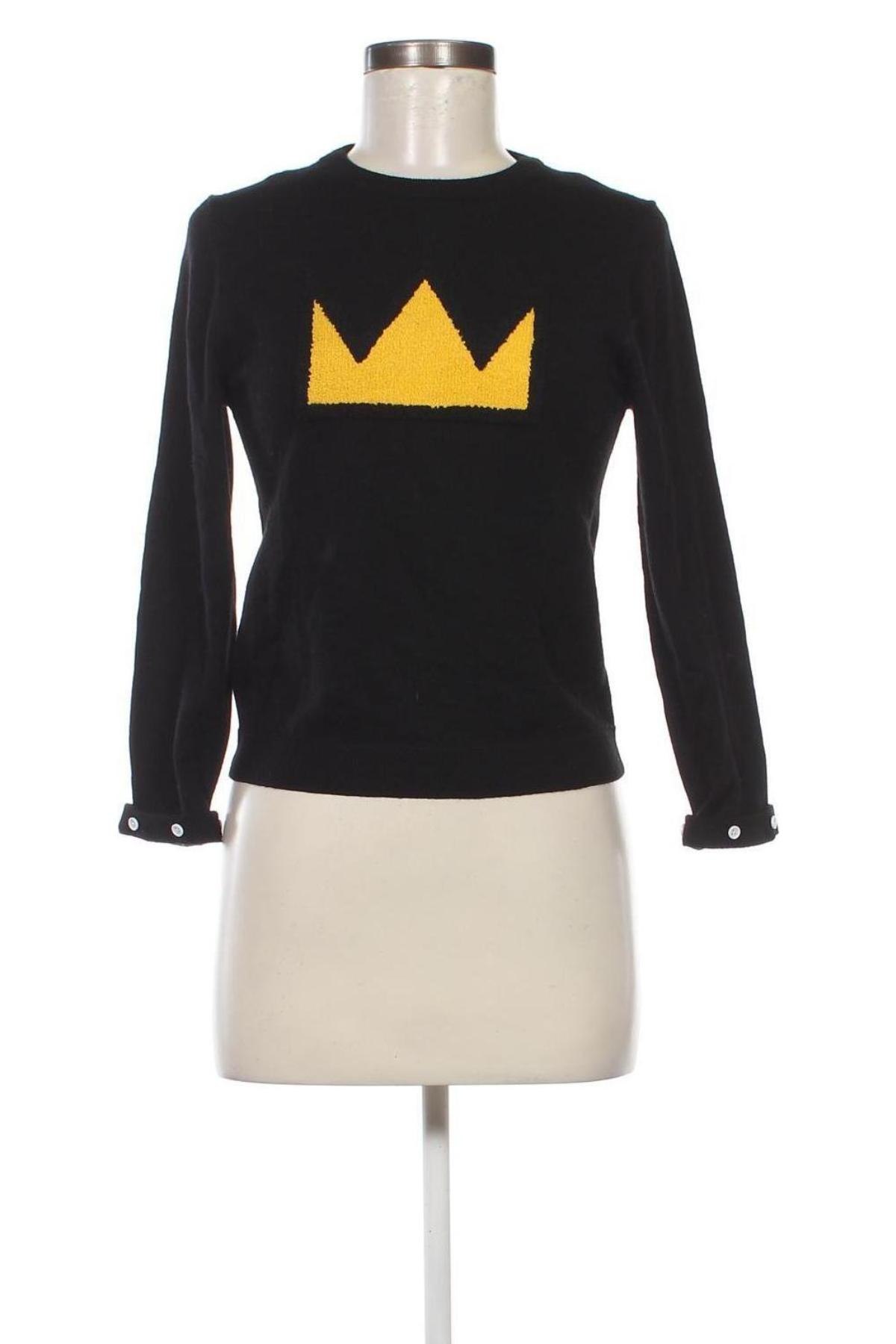 Дамски пуловер Alice + Olivia, Размер M, Цвят Черен, Цена 259,25 лв.