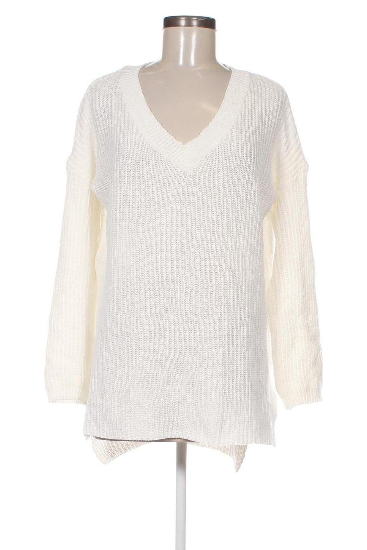 Дамски пуловер Ambiance Apparel, Размер L, Цвят Бял, Цена 15,08 лв.