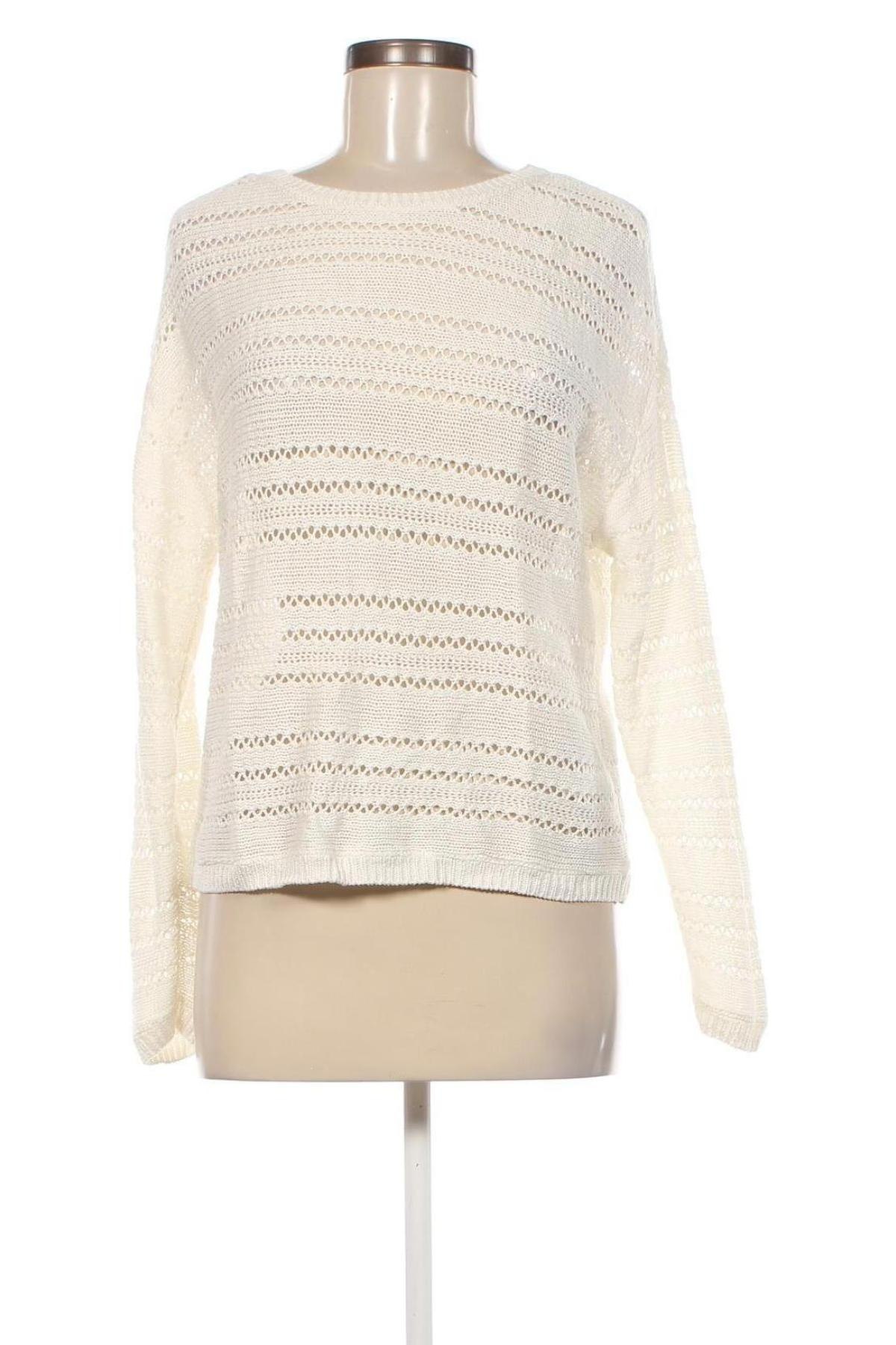 Дамски пуловер Amisu, Размер M, Цвят Бял, Цена 13,34 лв.