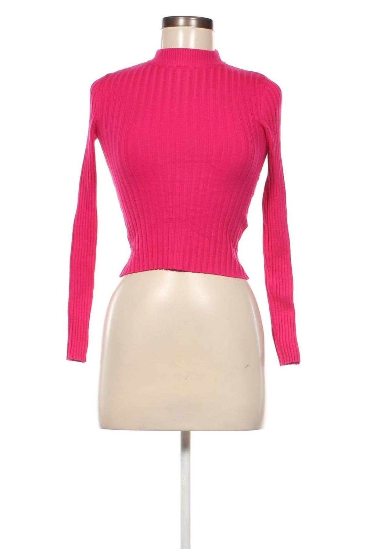 Дамски пуловер Bershka, Размер S, Цвят Розов, Цена 12,47 лв.