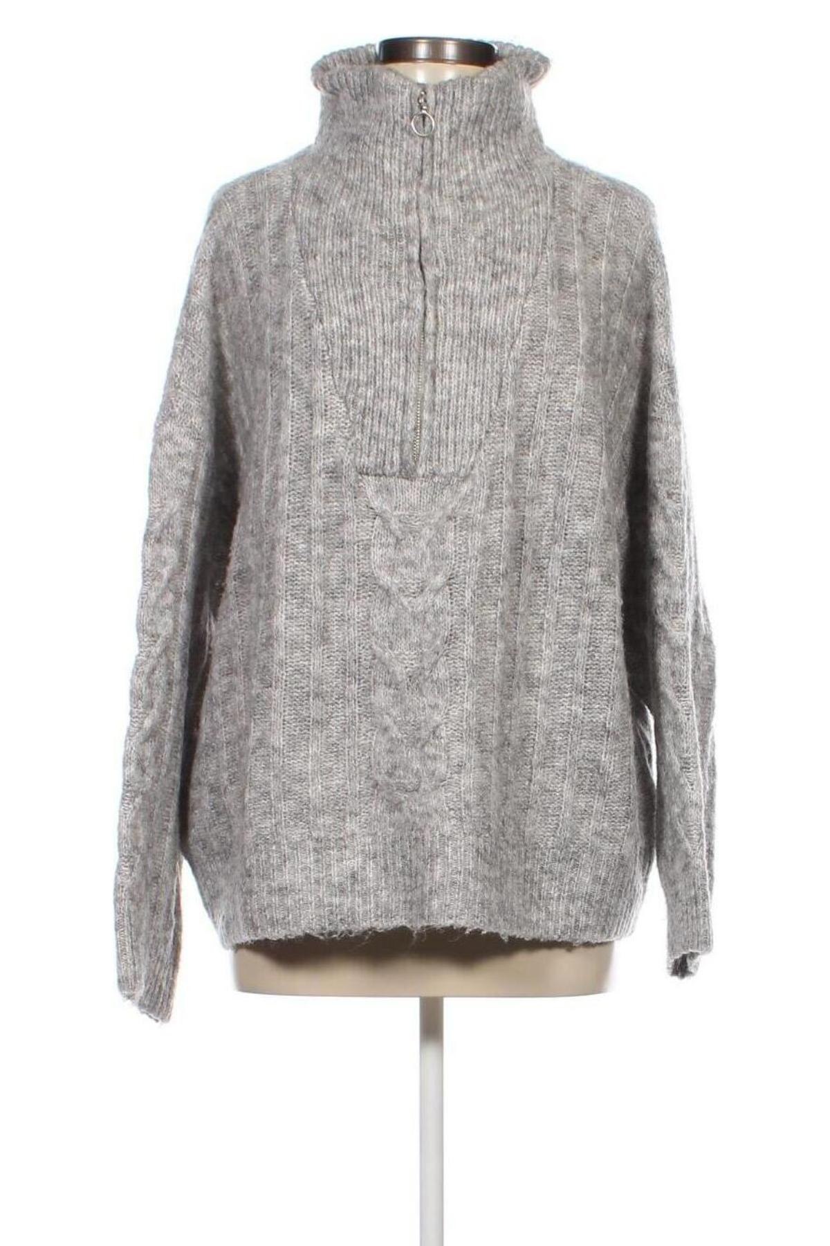 Γυναικείο πουλόβερ C&A, Μέγεθος L, Χρώμα Γκρί, Τιμή 8,25 €