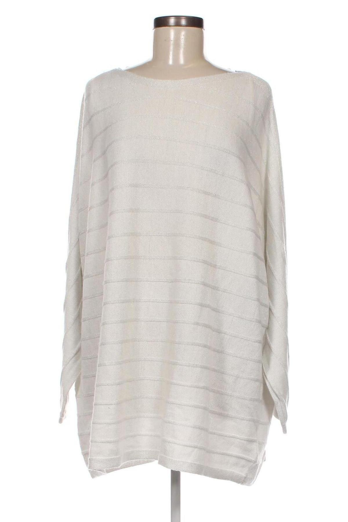 Γυναικείο πουλόβερ Canda, Μέγεθος XXL, Χρώμα Λευκό, Τιμή 11,66 €