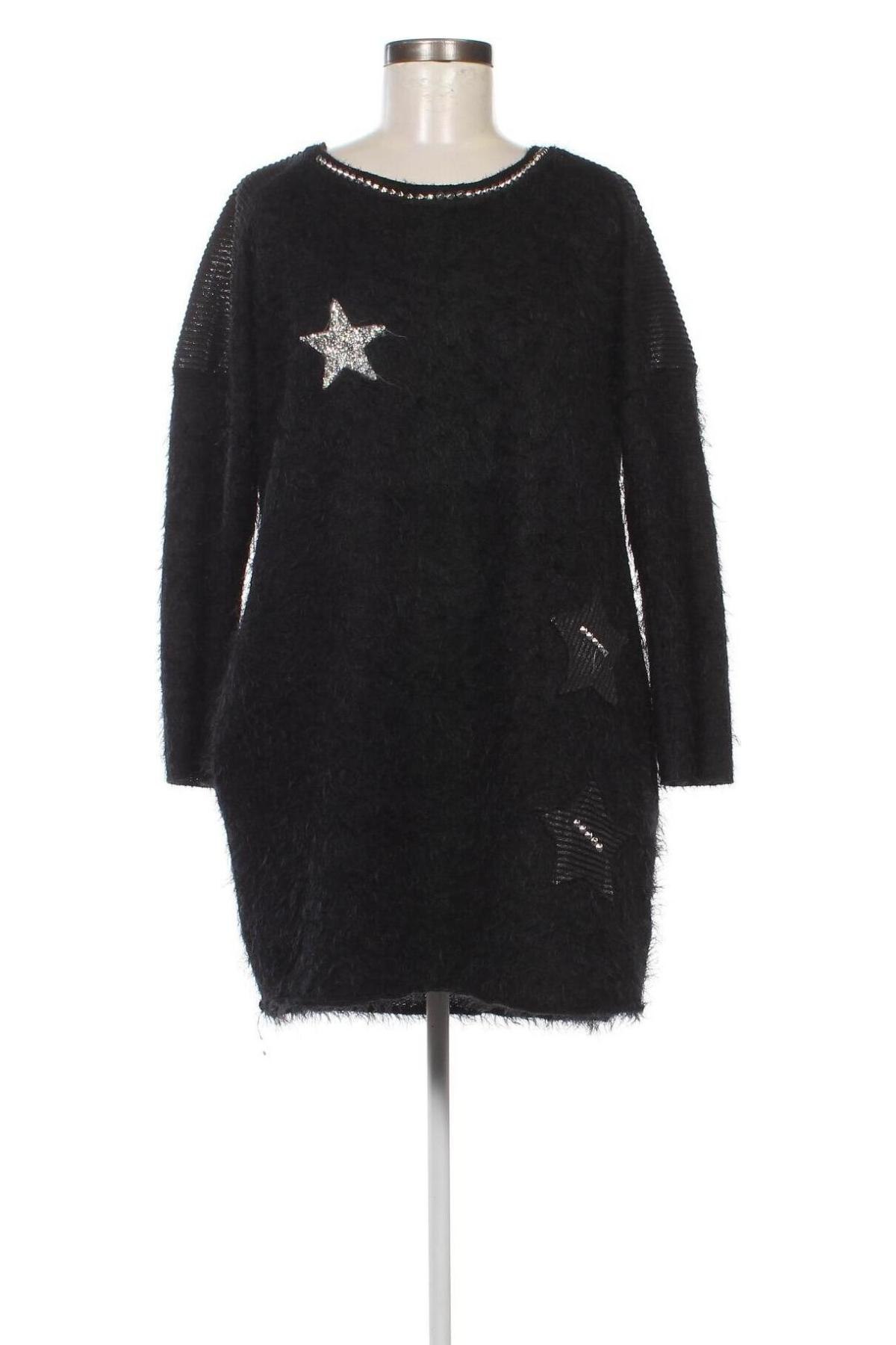 Γυναικείο πουλόβερ Carla Giannini, Μέγεθος L, Χρώμα Μαύρο, Τιμή 11,52 €