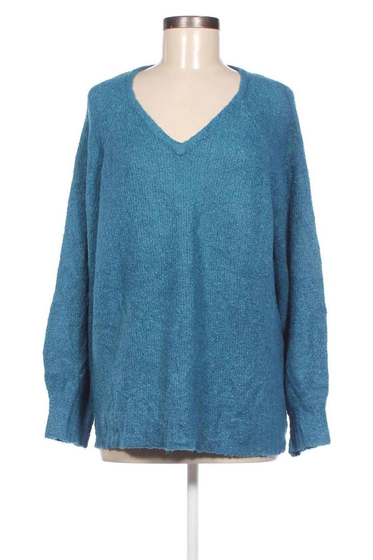 Дамски пуловер Coldwater Creek, Размер XL, Цвят Син, Цена 24,19 лв.