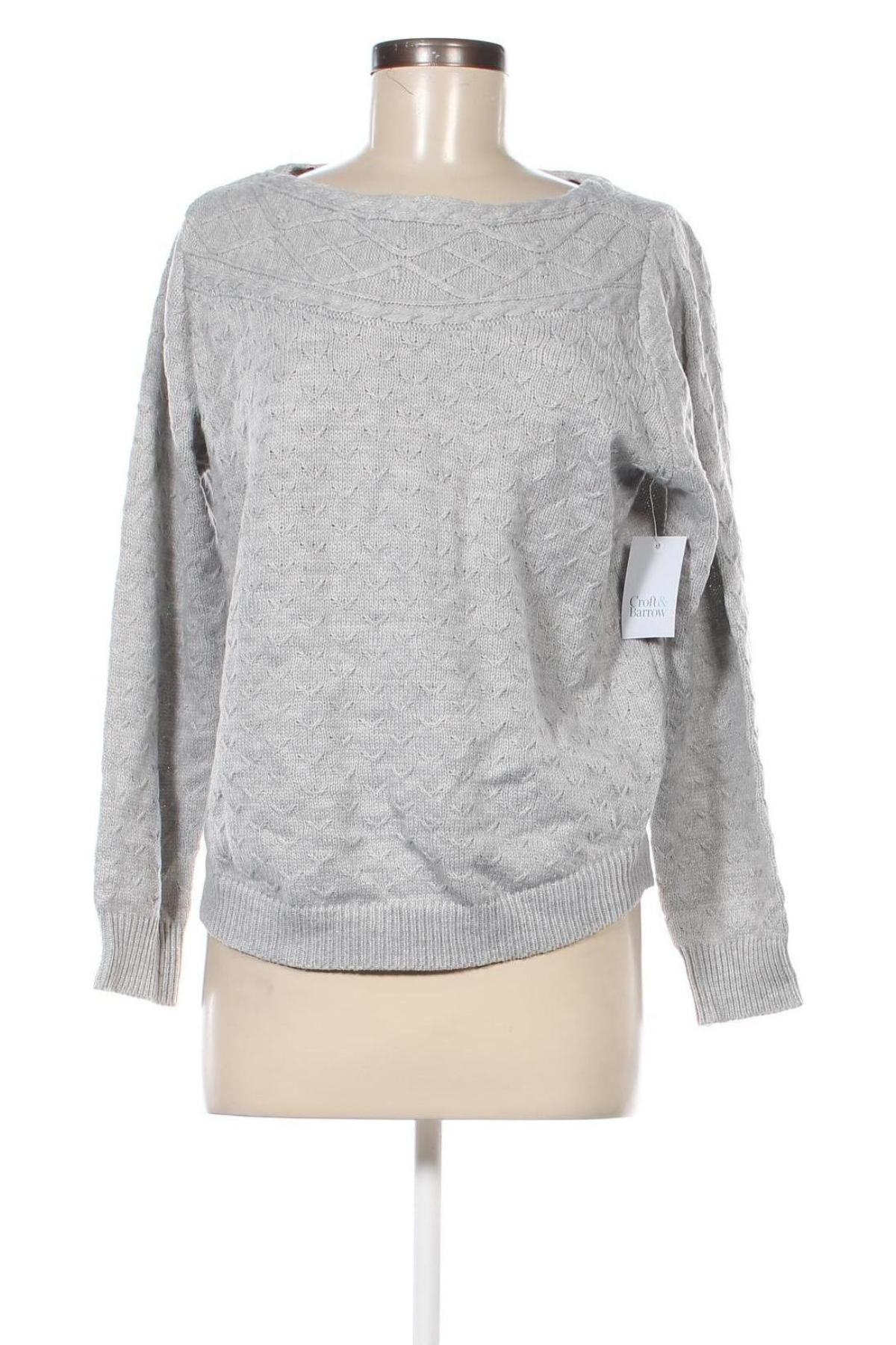 Damenpullover Croft & Barrow, Größe L, Farbe Grau, Preis 14,72 €