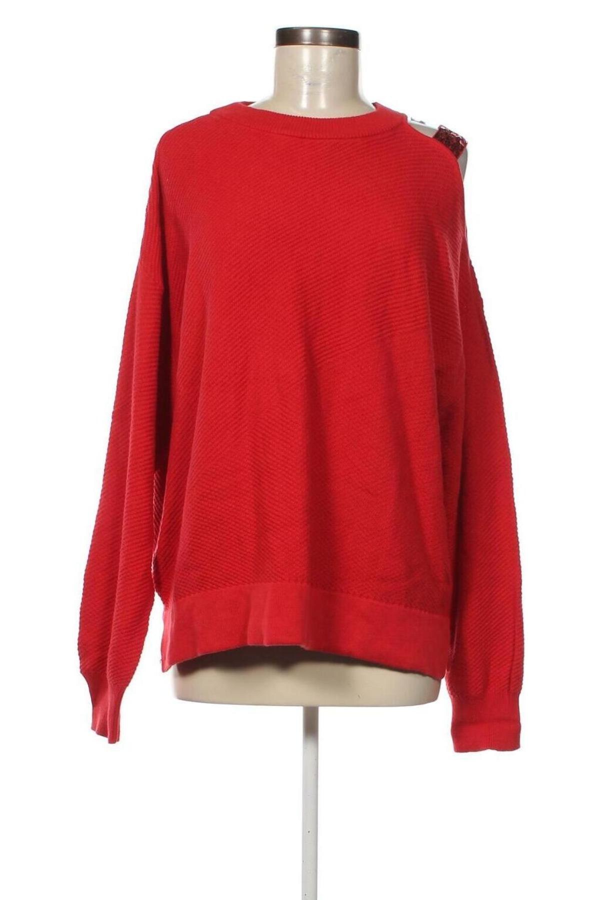 Γυναικείο πουλόβερ DKNY, Μέγεθος L, Χρώμα Κόκκινο, Τιμή 32,66 €