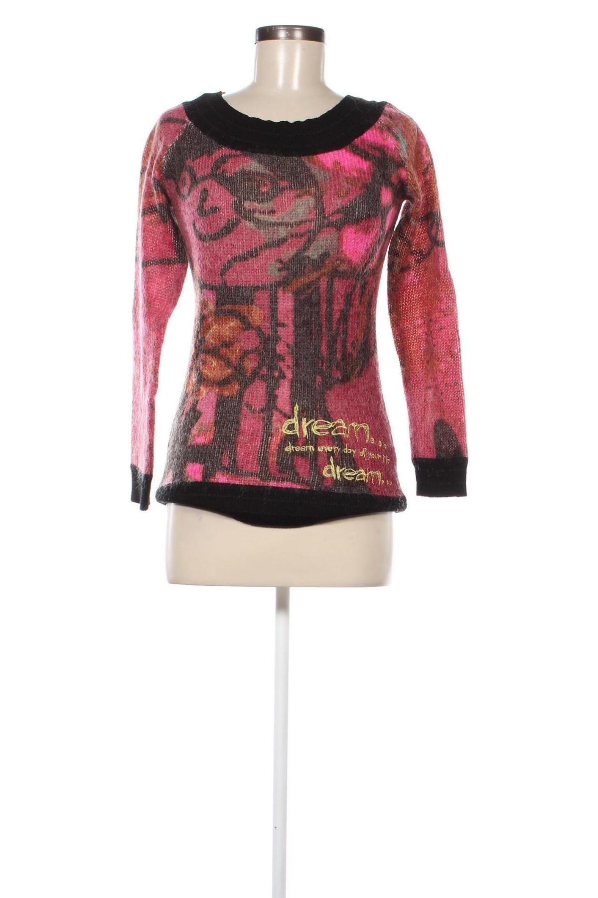 Дамски пуловер Desigual, Размер M, Цвят Многоцветен, Цена 34,72 лв.
