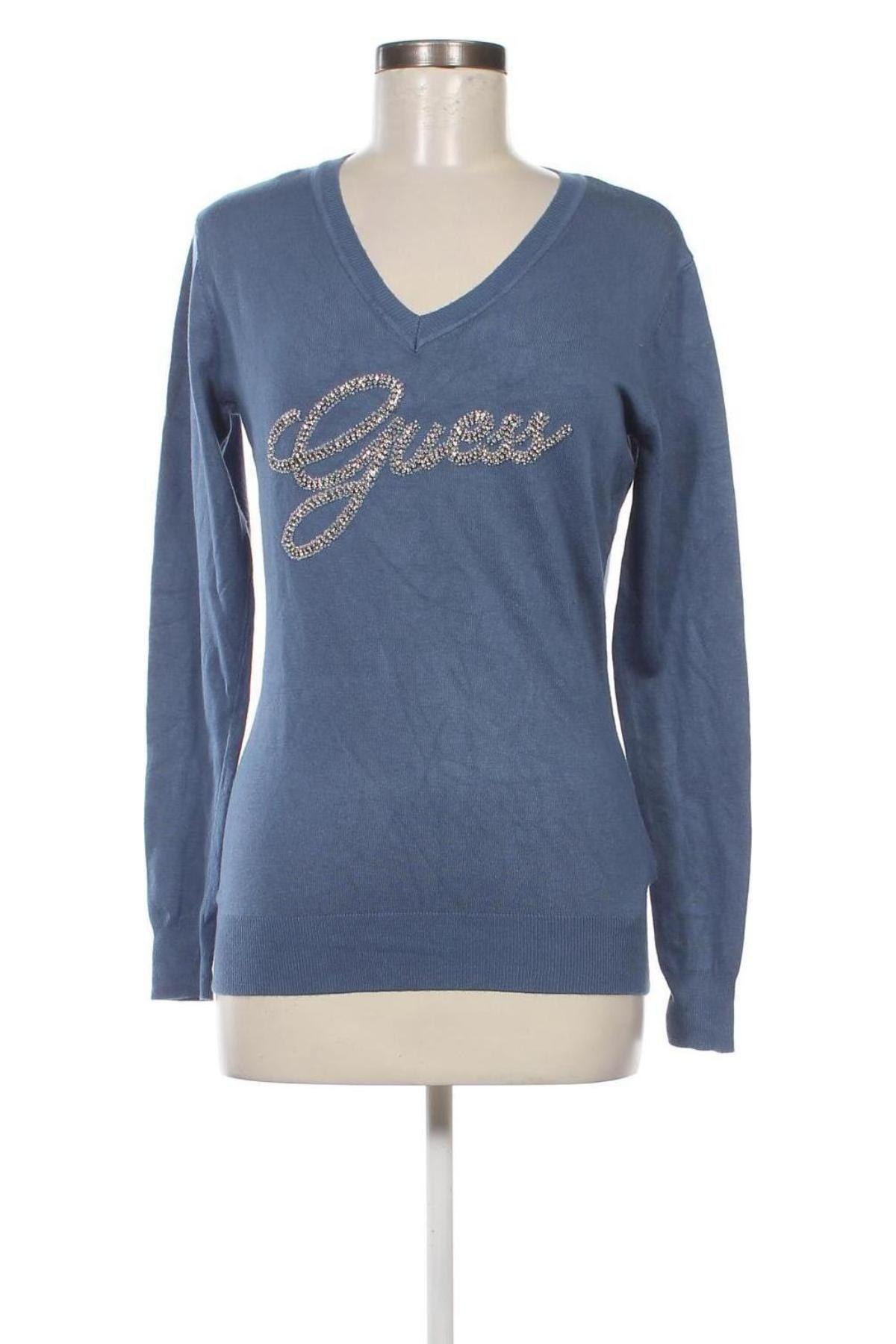 Pulover de femei Guess, Mărime L, Culoare Albastru, Preț 359,21 Lei