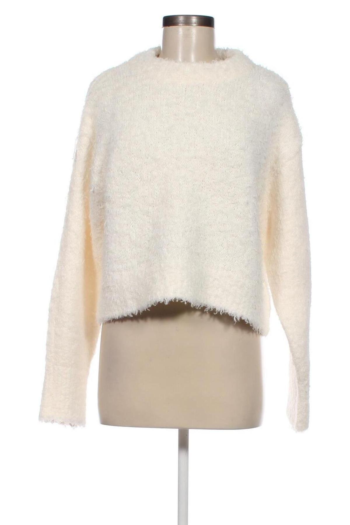 Дамски пуловер H&M, Размер M, Цвят Екрю, Цена 14,78 лв.