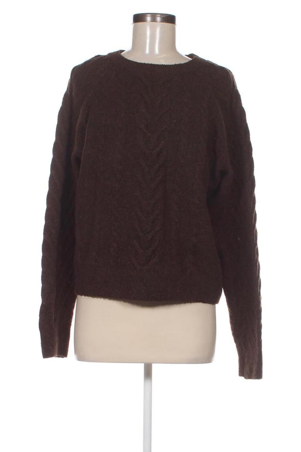 Дамски пуловер H&M, Размер M, Цвят Кафяв, Цена 13,34 лв.