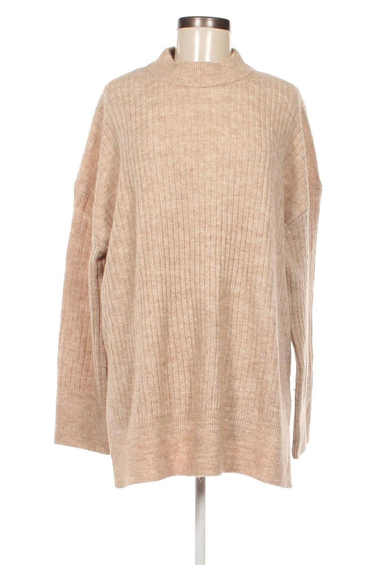 Дамски пуловер H&M, Размер L, Цвят Бежов, Цена 13,34 лв.