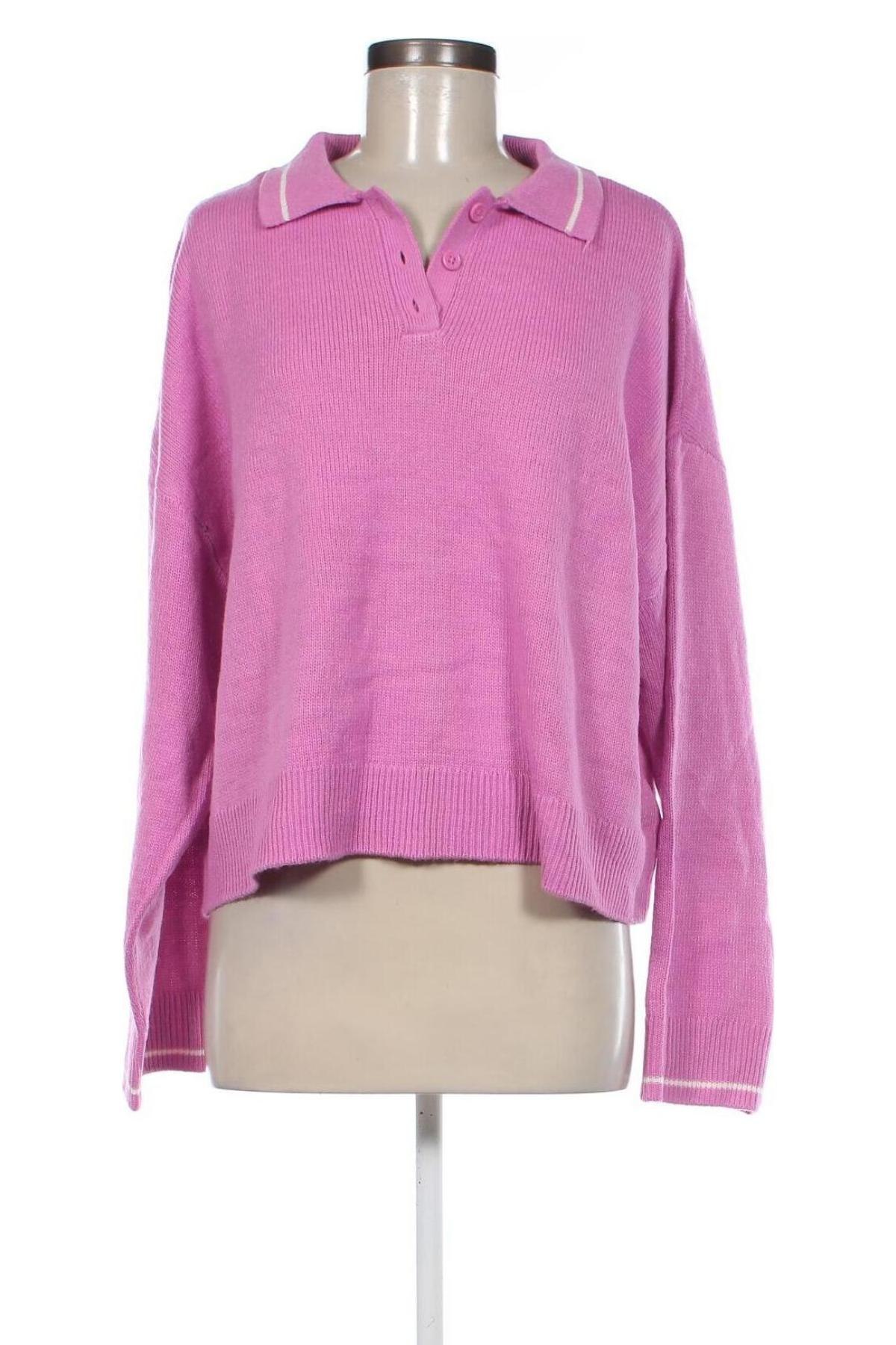 Дамски пуловер H&M Divided, Размер XL, Цвят Лилав, Цена 17,98 лв.
