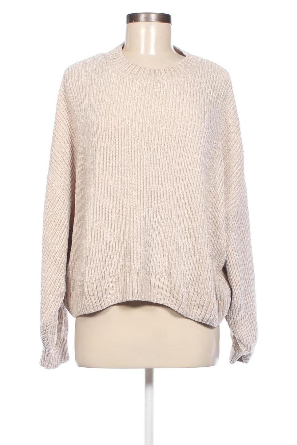Дамски пуловер H&M Divided, Размер XL, Цвят Бежов, Цена 16,24 лв.