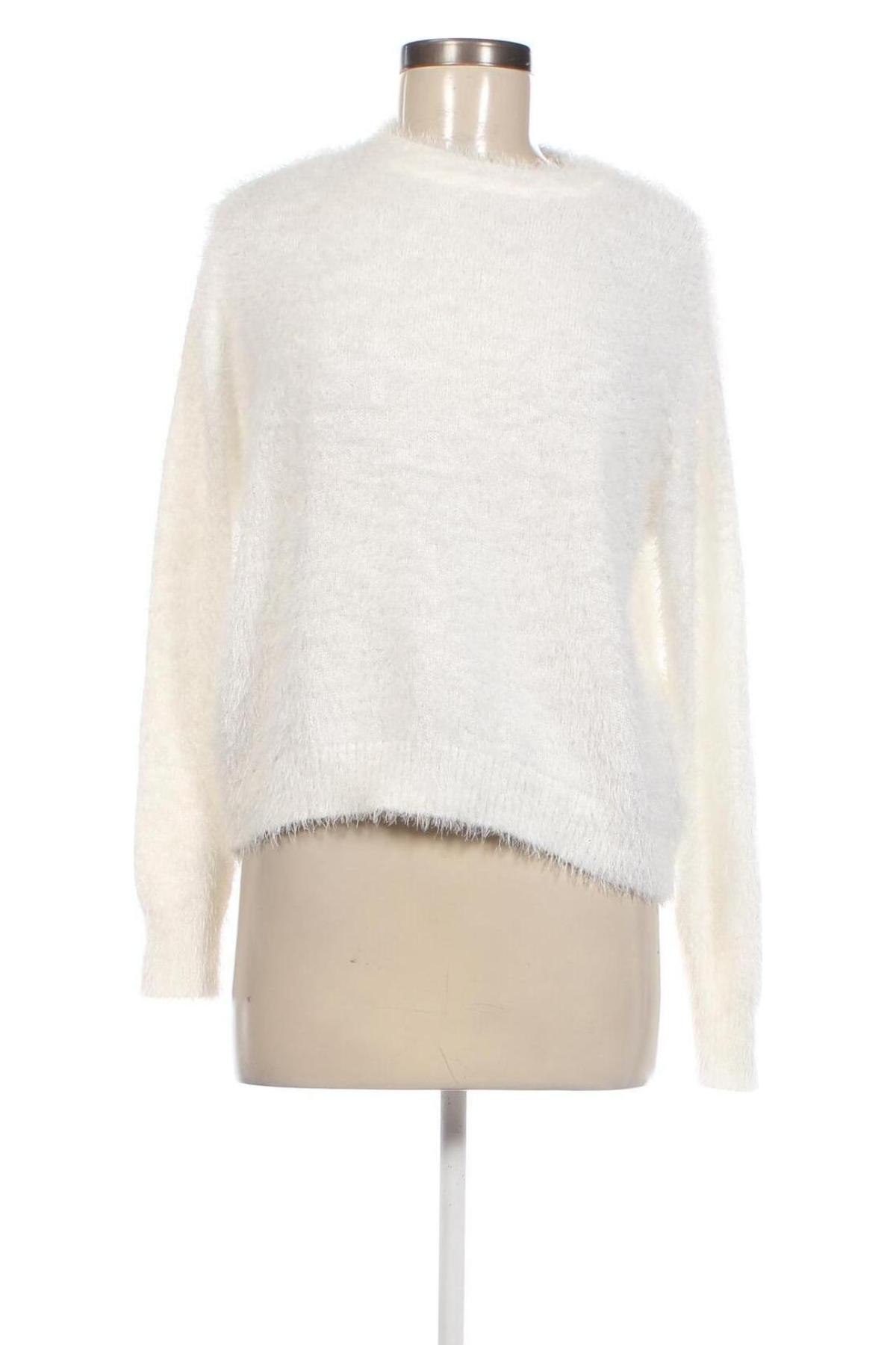 Дамски пуловер H&M Divided, Размер M, Цвят Бял, Цена 12,47 лв.