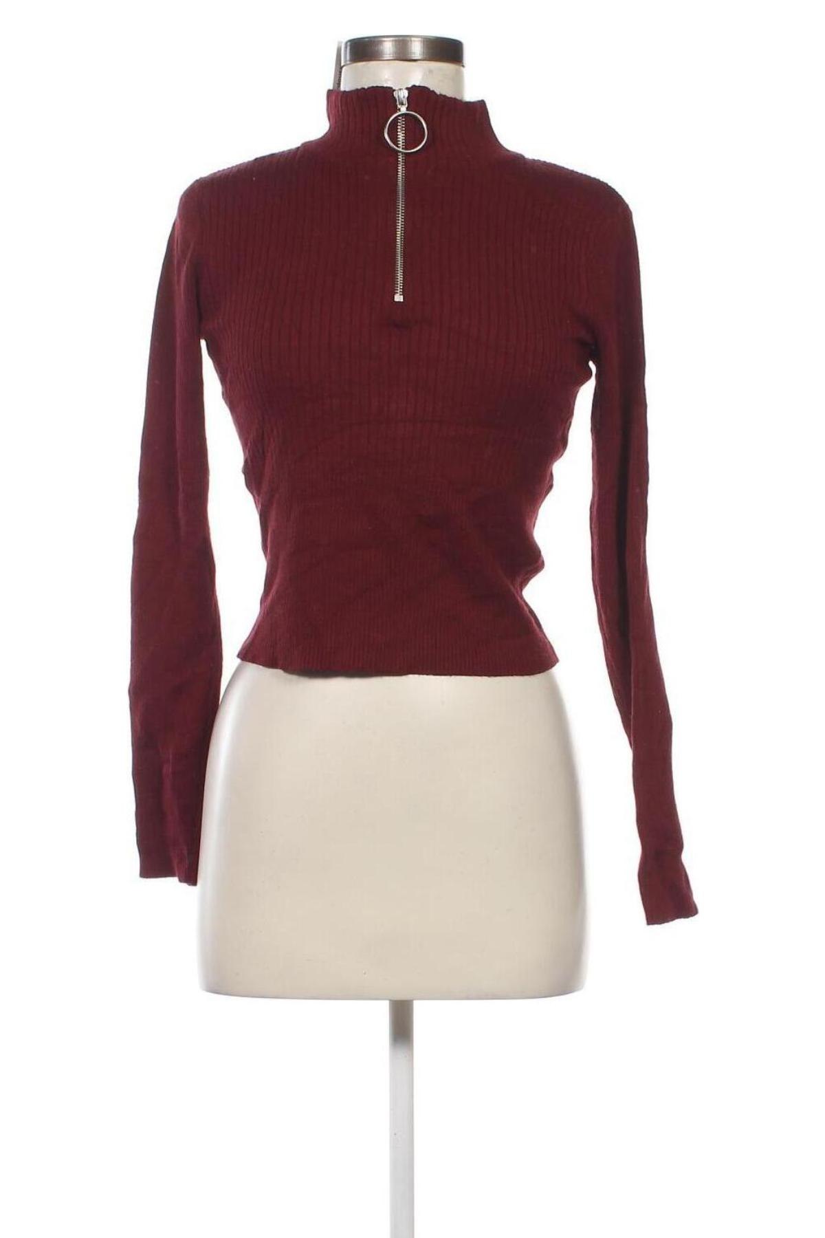 Дамски пуловер H&M Divided, Размер M, Цвят Червен, Цена 14,21 лв.
