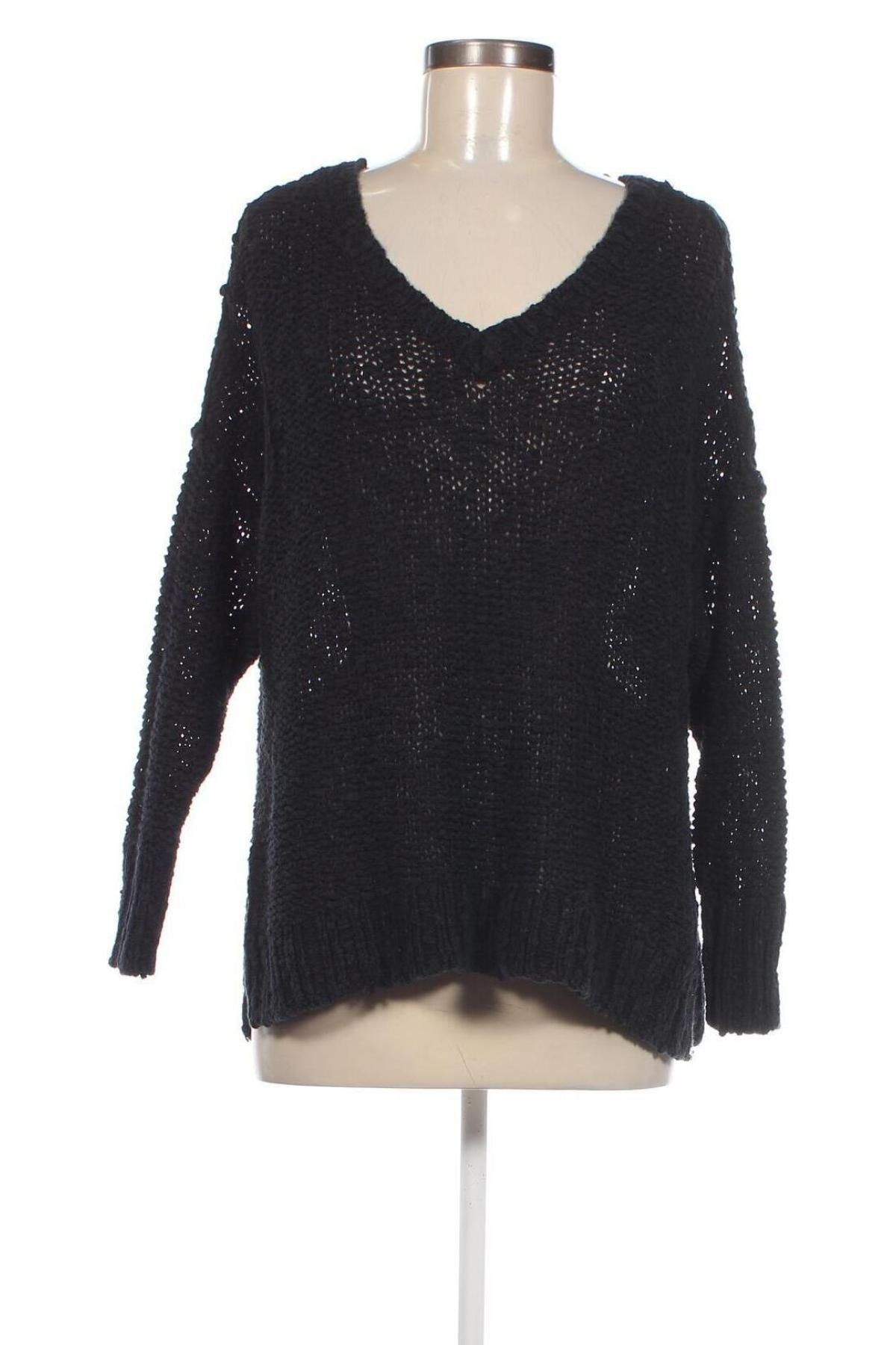 Дамски пуловер Hollister, Размер L, Цвят Черен, Цена 18,86 лв.