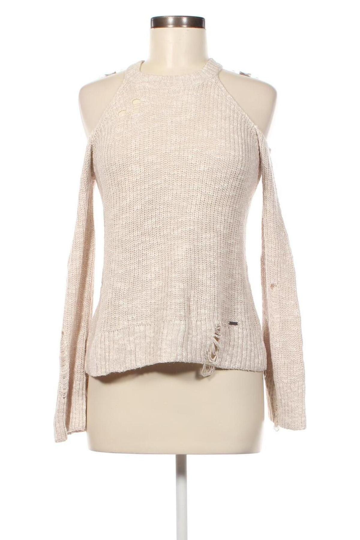Γυναικείο πουλόβερ Hollister, Μέγεθος XS, Χρώμα  Μπέζ, Τιμή 12,43 €