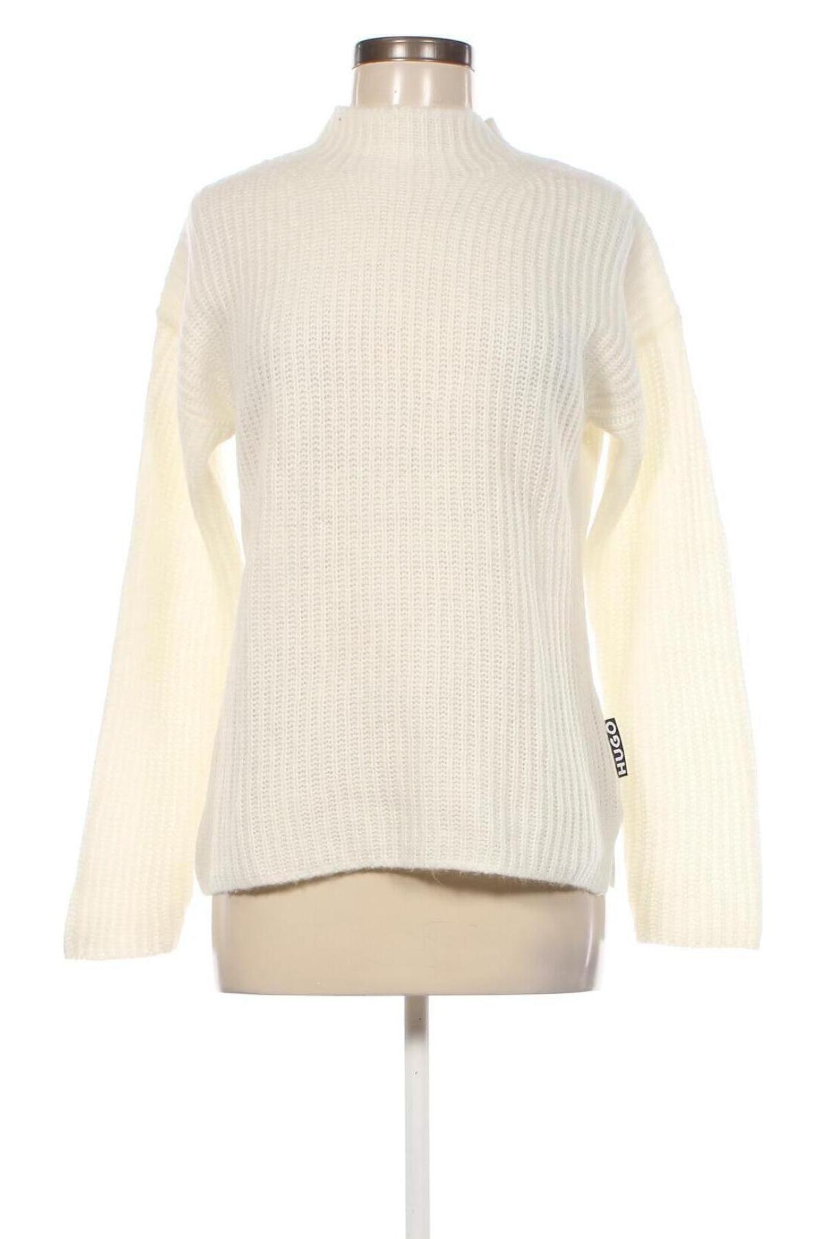 Γυναικείο πουλόβερ Hugo Boss, Μέγεθος S, Χρώμα Εκρού, Τιμή 102,19 €