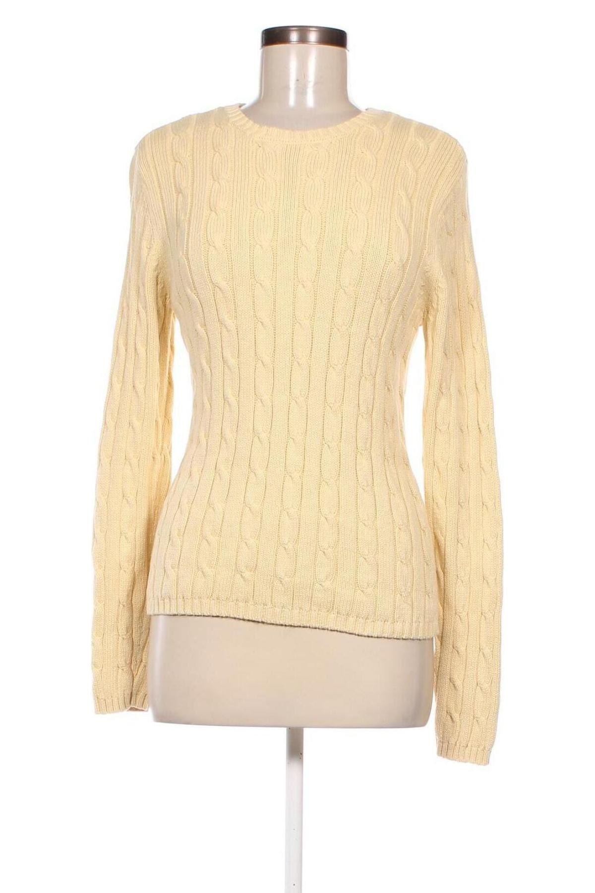 Дамски пуловер Izod, Размер M, Цвят Жълт, Цена 13,34 лв.