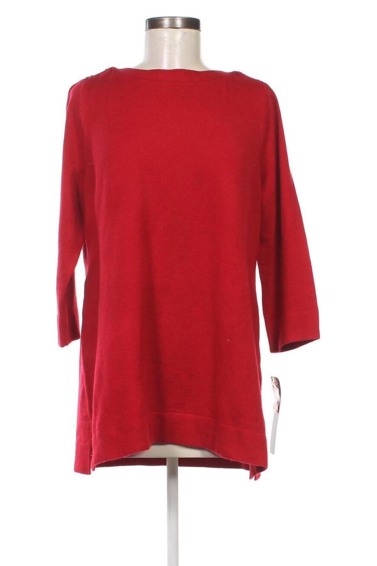 Damenpullover JM Collection, Größe L, Farbe Rot, Preis € 11,49