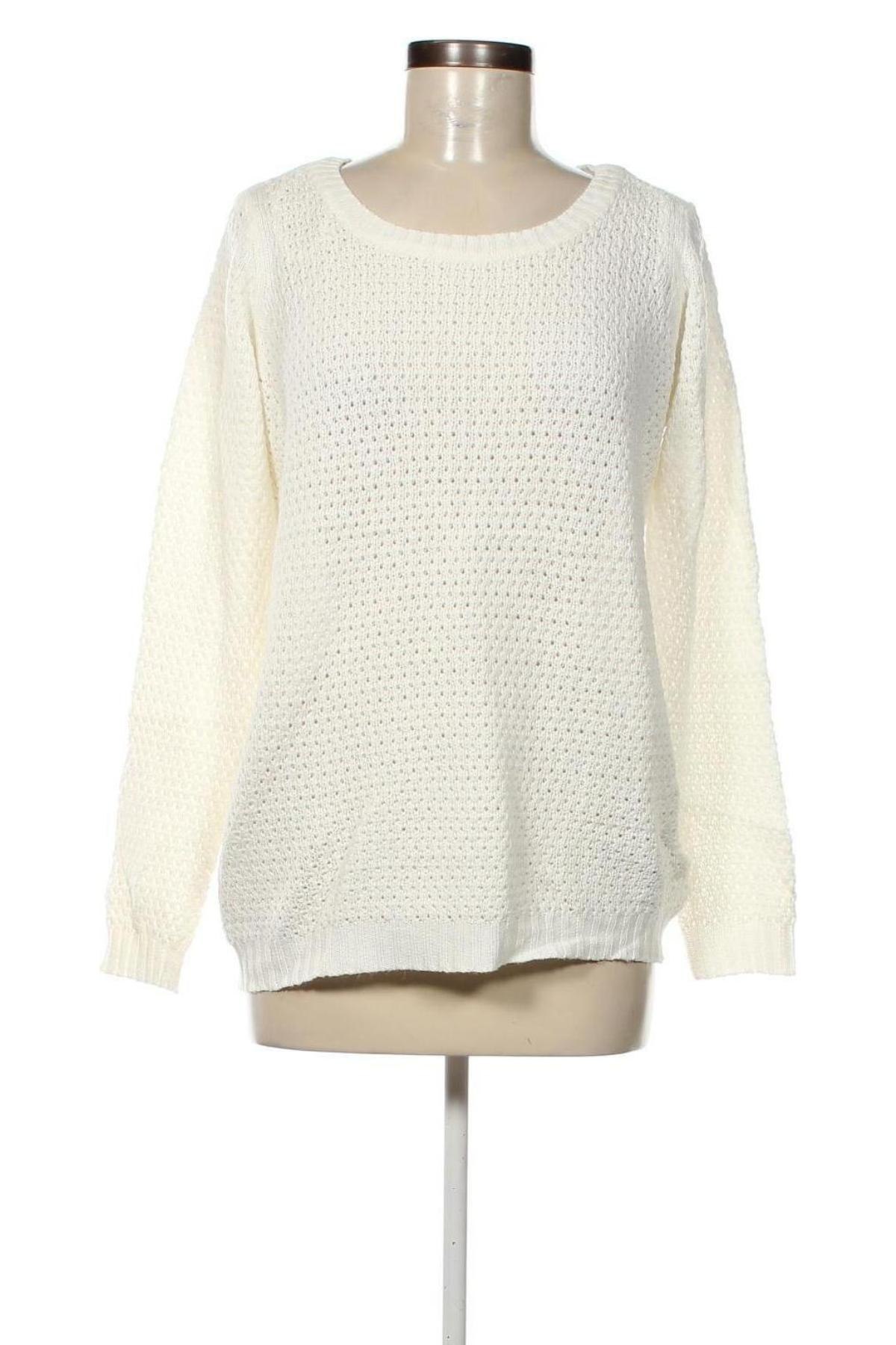 Γυναικείο πουλόβερ Jacqueline De Yong, Μέγεθος XL, Χρώμα Λευκό, Τιμή 11,12 €