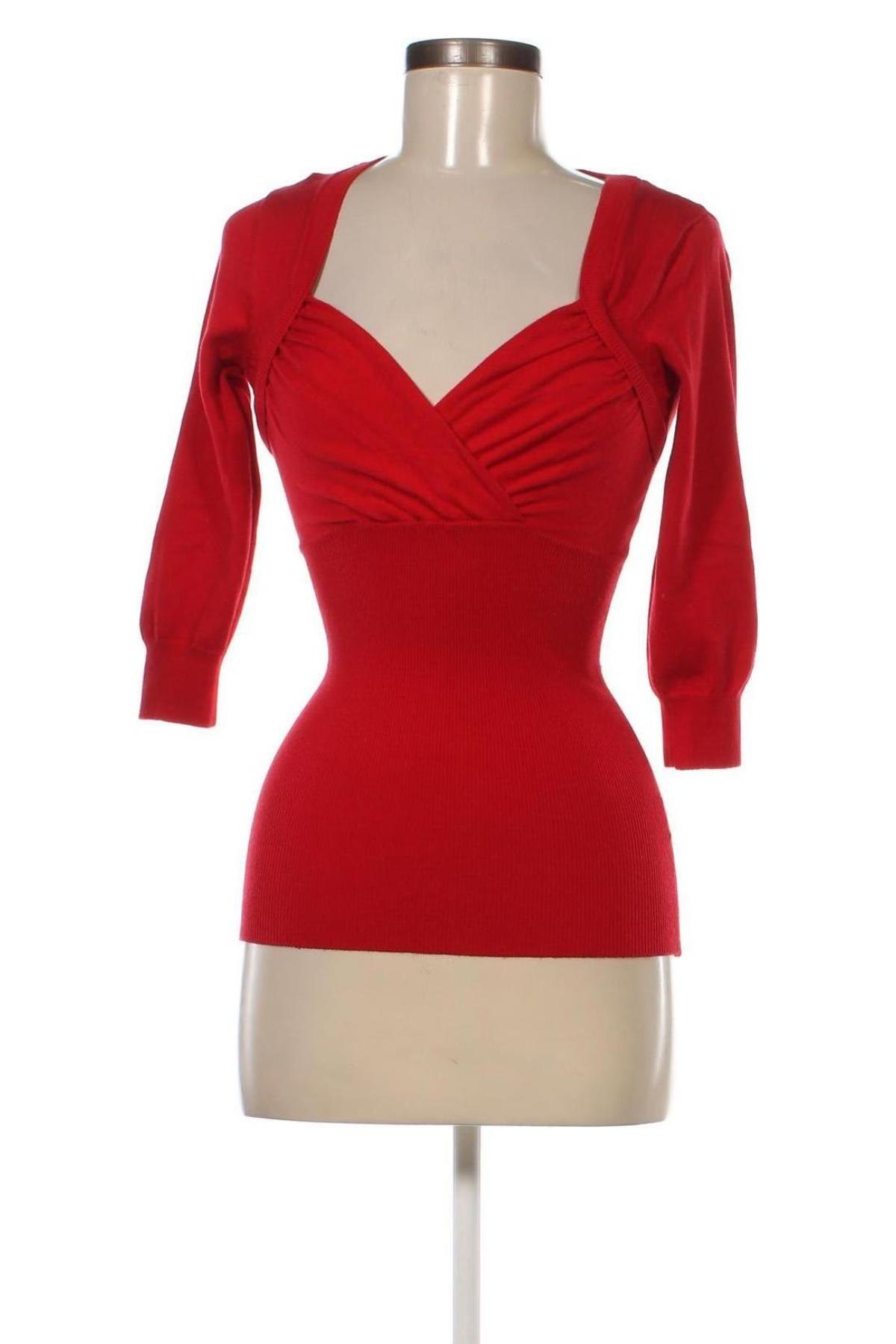 Дамски пуловер Jane Norman, Размер S, Цвят Червен, Цена 22,14 лв.