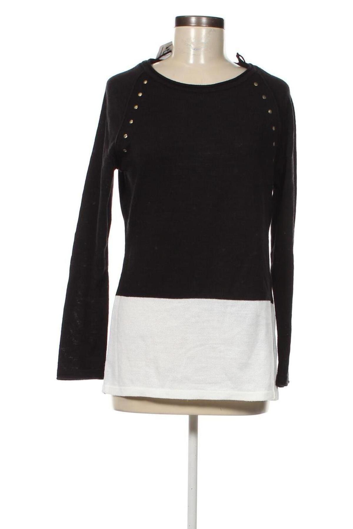 Дамски пуловер Janina, Размер M, Цвят Черен, Цена 13,34 лв.