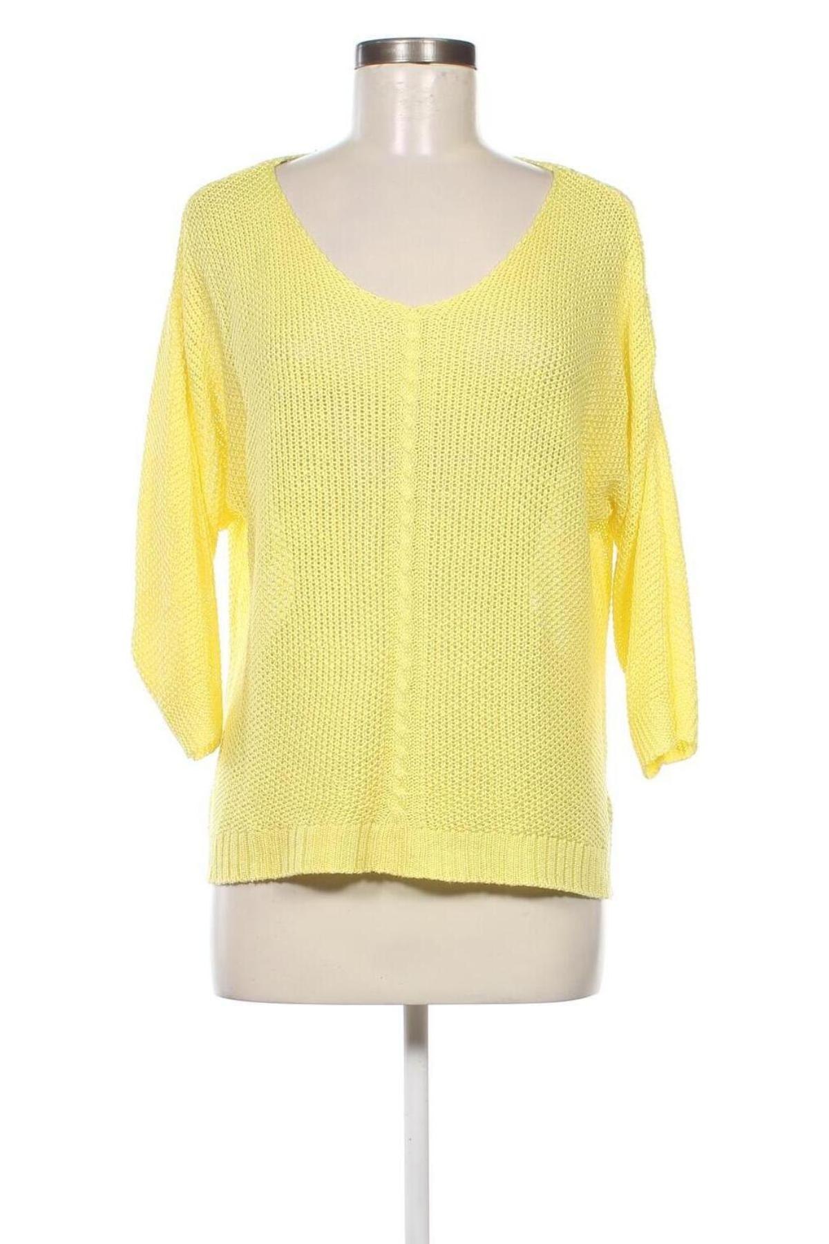Γυναικείο πουλόβερ Jean Pascale, Μέγεθος M, Χρώμα Κίτρινο, Τιμή 8,79 €